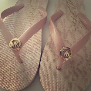Michael Kors Pink Flip Flops